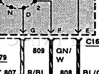 1993 Ford Probe SE 2.0 L4 GAS Wiring Diagram