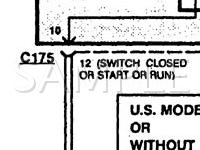 1993 Ford Tempo GL 3.0 V6 GAS Wiring Diagram