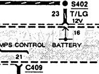 1993 Mercury Cougar XR-7 3.8 V6 GAS Wiring Diagram