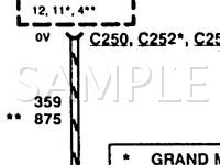 1994 Mercury Grand Marquis  4.6 V8 GAS Wiring Diagram