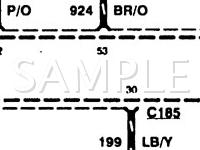 1994 Lincoln Town CAR Tournament Edition 4.6 V8 GAS Wiring Diagram