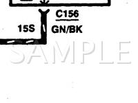 1995 Ford Contour GL 2.5 V6 GAS Wiring Diagram