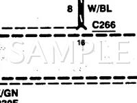 1995 Ford Contour LX 2.5 V6 GAS Wiring Diagram