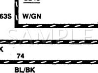 1995 Ford Contour GL 2.5 V6 GAS Wiring Diagram