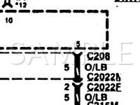 1995 Ford Thunderbird LX 4.6 V8 GAS Wiring Diagram