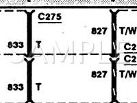 1995 Ford Windstar  3.8 V6 GAS Wiring Diagram