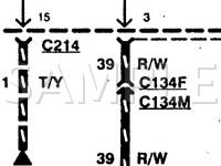1996 Ford Ranger  2.3 L4 GAS Wiring Diagram