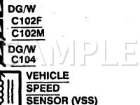 1996 Ford Windstar  3.8 V6 GAS Wiring Diagram