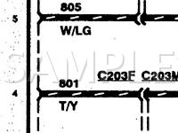 1997 Ford F-150 Pickup Super CAB 4.2 V6 GAS Wiring Diagram