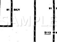1997 Ford Contour SE 2.5 V6 GAS Wiring Diagram