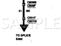 1997 Ford Contour SE 2.5 V6 GAS Wiring Diagram