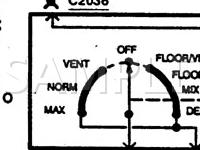 1997 Mercury Sable  3.0 V6 GAS Wiring Diagram