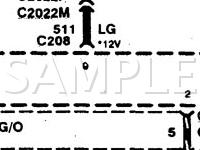 1997 Mercury Cougar XR-7 3.8 V6 GAS Wiring Diagram