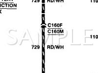 1999 Ford F-250 Pickup  5.4 V8 CNG Wiring Diagram