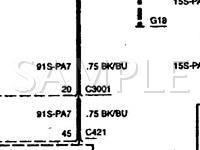 1999 Ford Contour  2.5 V6 GAS Wiring Diagram
