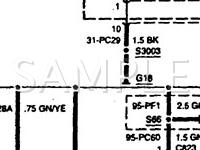 1999 Ford Contour SVT 2.5 V6 GAS Wiring Diagram