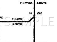 1999 Ford Contour SVT 2.5 V6 GAS Wiring Diagram