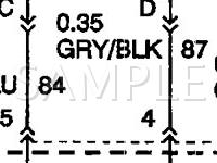 2001 Cadillac Seville STS 4.6 V8 GAS Wiring Diagram