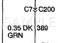 2001 Oldsmobile Silhouette  3.4 V6 GAS Wiring Diagram