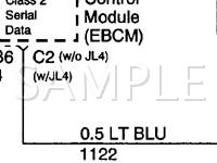 2003 GMC Yukon XL 2500  8.1 V8 GAS Wiring Diagram