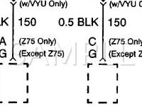 2003 Chevrolet Avalanche 1500  5.3 V8 GAS Wiring Diagram