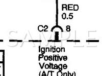 2003 Pontiac Vibe  1.8 L4 GAS Wiring Diagram