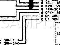 1986 GMC K25/K2500 Suburban  5.7 V8 GAS Wiring Diagram