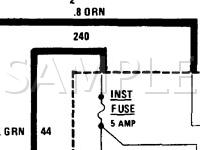 1986 Oldsmobile Cutlass Salon 5.0 V8 GAS Wiring Diagram