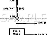 1986 Buick Riviera T-TYPE 3.8 V6 GAS Wiring Diagram