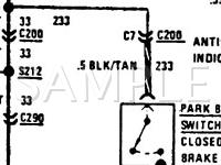 1987 Oldsmobile 98 Regency 3.8 V6 GAS Wiring Diagram