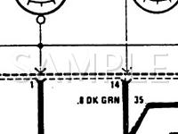 1987 Cadillac Cimarron  2.8 V6 GAS Wiring Diagram