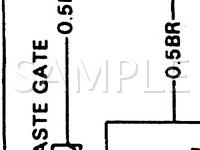 1987 Chevrolet Spectrum  1.5 L4 GAS Wiring Diagram