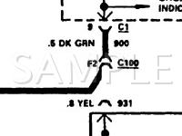 1988 GMC S15 Pickup  2.5 L4 GAS Wiring Diagram