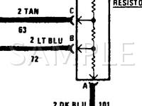 1988 Chevrolet Celebrity  2.5 L4 GAS Wiring Diagram