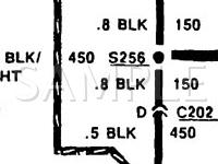 1988 Oldsmobile Cutlass Calais  2.3 L4 GAS Wiring Diagram