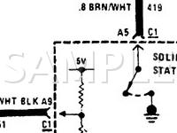 1989 Chevrolet Camaro  5.7 V8 GAS Wiring Diagram