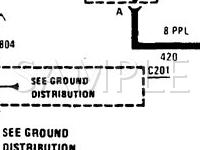 1989 Cadillac Seville  4.5 V8 GAS Wiring Diagram