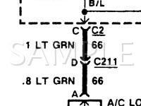 1989 Oldsmobile Cutlass Calais  2.5 L4 GAS Wiring Diagram