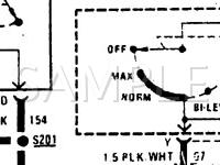 1990 Pontiac Lemans LE 1.6 L4 GAS Wiring Diagram