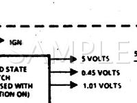 1990 Oldsmobile Cutlass Supreme  3.1 V6 GAS Wiring Diagram