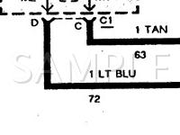 1990 Oldsmobile Cutlass Calais  2.5 L4 GAS Wiring Diagram