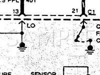 1991 Chevrolet Cavalier VL 2.2 L4 GAS Wiring Diagram