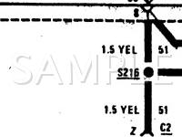 1991 Pontiac Lemans Value Leader 1.6 L4 GAS Wiring Diagram