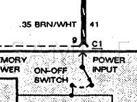 1991 Cadillac Seville  4.9 V8 GAS Wiring Diagram