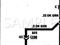 1993 Cadillac Fleetwood  5.7 V8 GAS Wiring Diagram