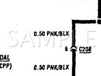 1994 GEO Metro XFI 1.0 L3 GAS Wiring Diagram
