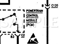 1997 Chevrolet K1500 Pickup  6.5 V8 DIESEL Wiring Diagram