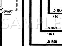 1997 GMC K1500 Suburban  5.7 V8 GAS Wiring Diagram