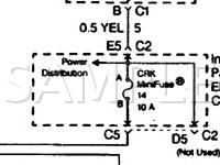 1997 Chevrolet Corvette  5.7 V8 GAS Wiring Diagram