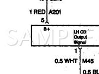 1999 Cadillac Catera  3.0 V6 GAS Wiring Diagram